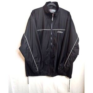 Greatland Vtg Men’s Large Black Lined Jacket Full Zip Pockets L 90's Y2K Alaska